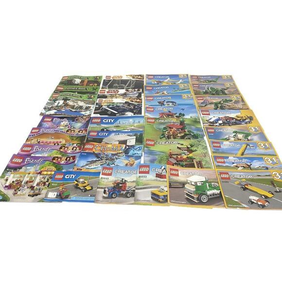 LEGO Lot of 30+ Modern Instruction Manuals Star Wars Minecraft Lego City etc - Picture 1 of 9